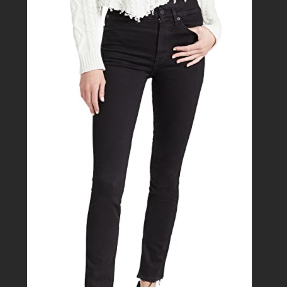 3x1 frayed hem jeans